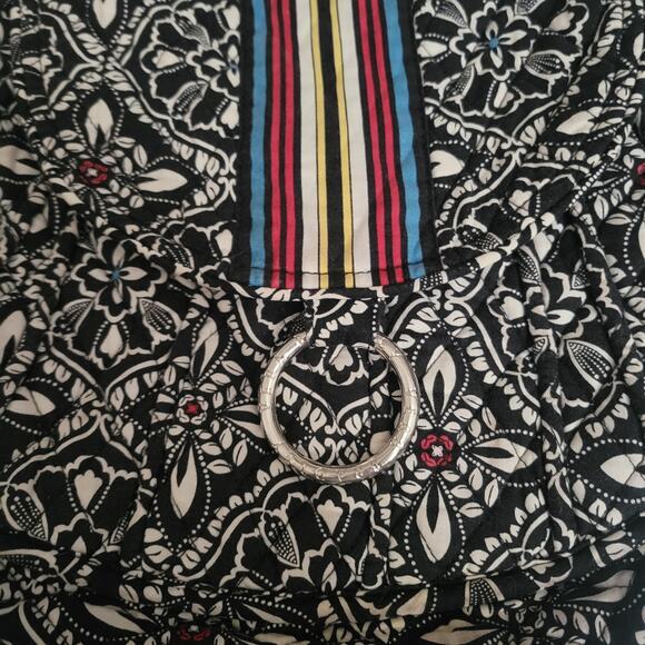 Vera Bradley Barcelona Retired Crossbody Purse Tote Medium Saddle Bag Style Goth - Picture 3 of 9